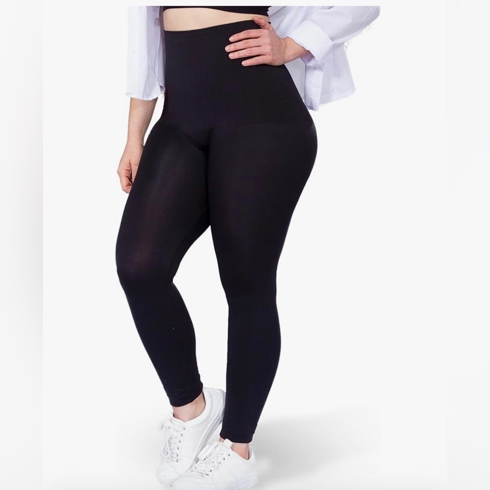 Shapermint Black High-Waisted Leggings